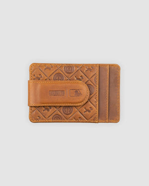 Flag Man Glove Leather Money Clip Wallet - Chicago Cubs - Baseballism Online