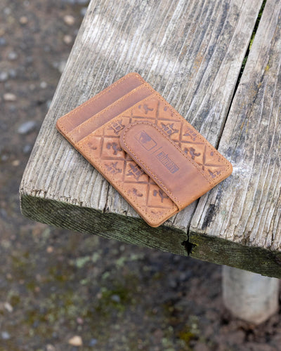 Flag Man Glove Leather Money Clip Wallet - Houston Astros - Baseballism Online