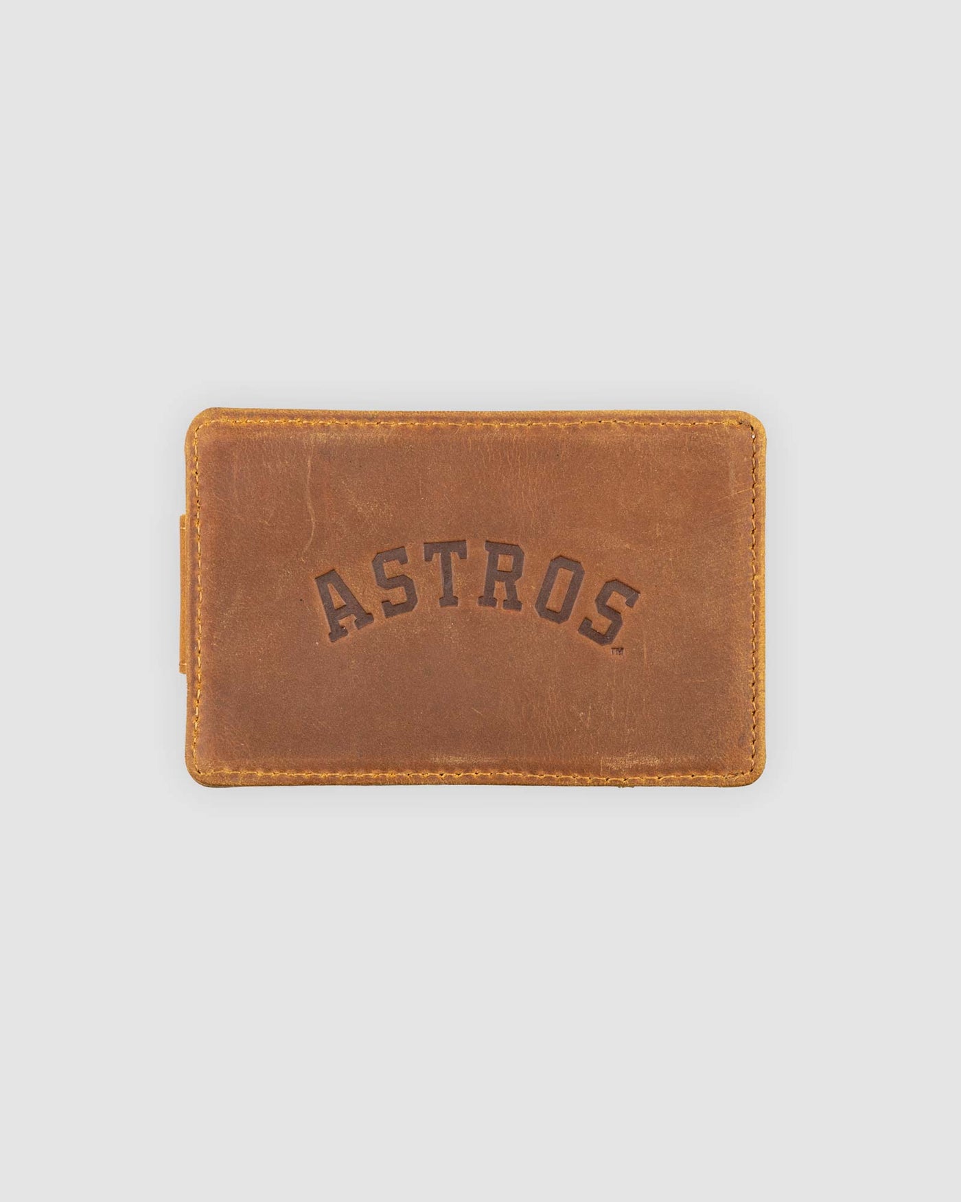 Flag Man Glove Leather Money Clip Wallet - Houston Astros - Baseballism Online