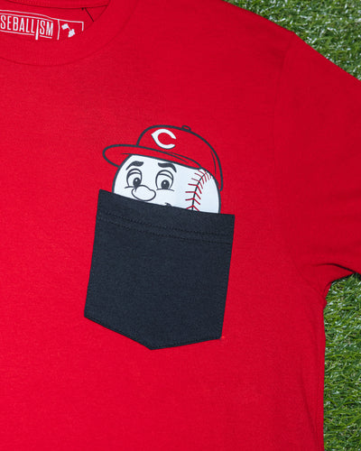 Mascot Pocket Tee - Cincinnati Reds