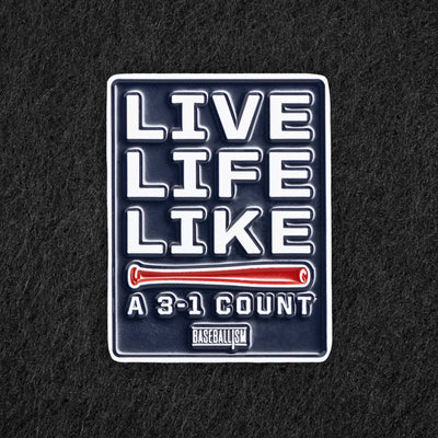 Pin of the Month - January 2023 - Live Life - Baseballism Online