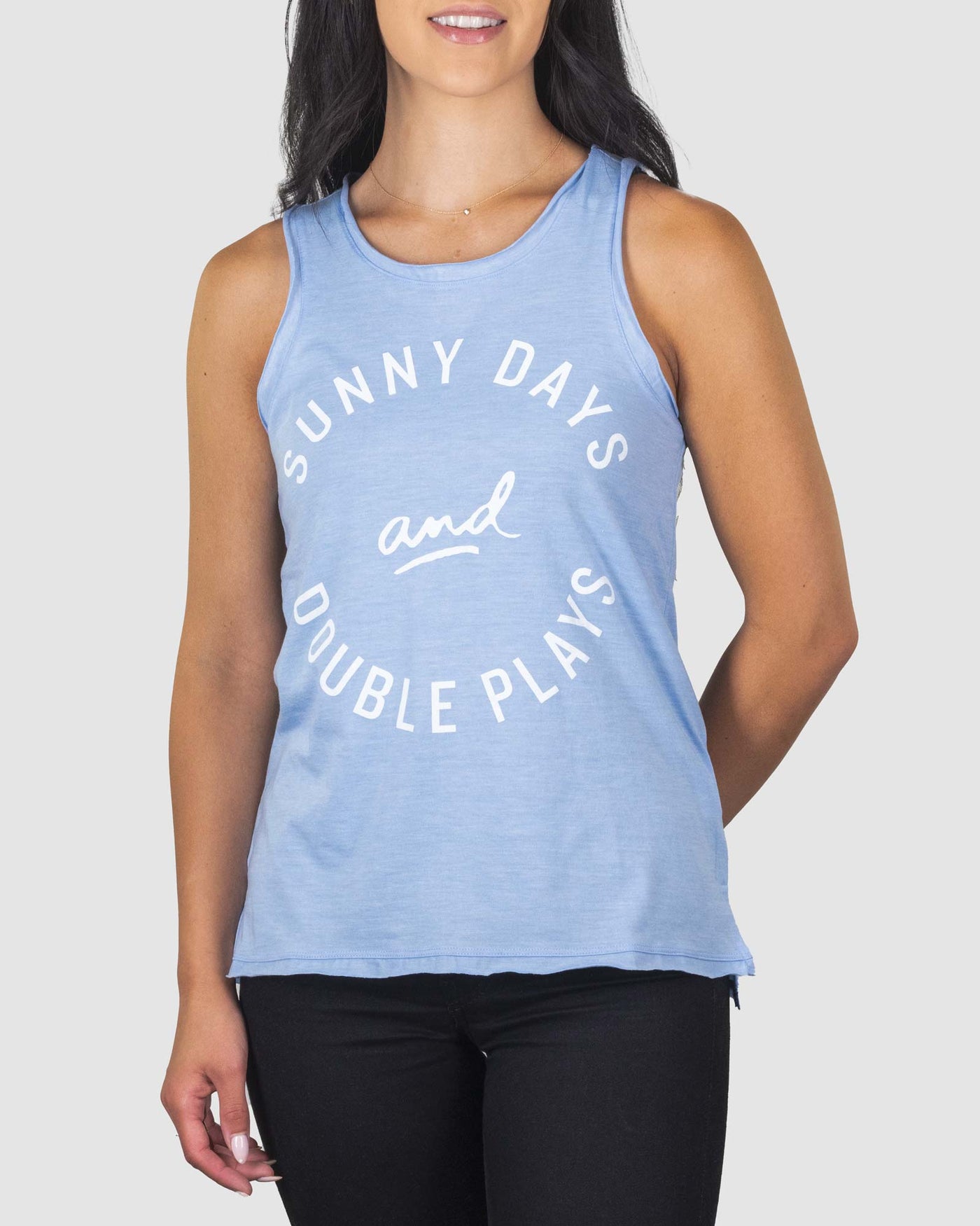 Sunny Days and Double Plays (Blue) - Aya Tank