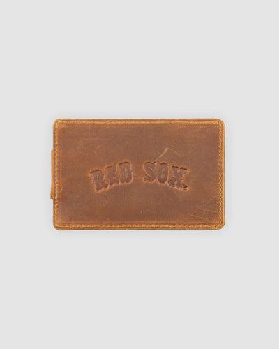 Flag Man Glove Leather Money Clip Wallet - Boston Red Sox