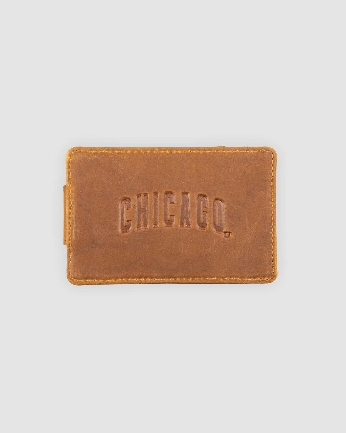 Flag Man Glove Leather Money Clip Wallet - Chicago Cubs